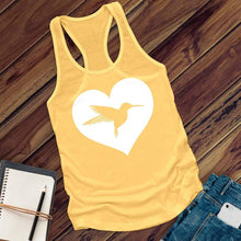 Load image into Gallery viewer, Heart Hummingbird Women&#39;s Tank Top
