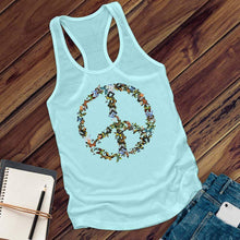 Load image into Gallery viewer, Butterfly Peace Sign Women&#39;s Tank Top
