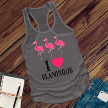 Load image into Gallery viewer, I Love Flamingos Women&#39;s Tank Top
