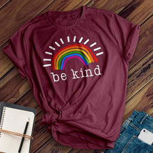 Load image into Gallery viewer, Be Kind Rainbow Tee
