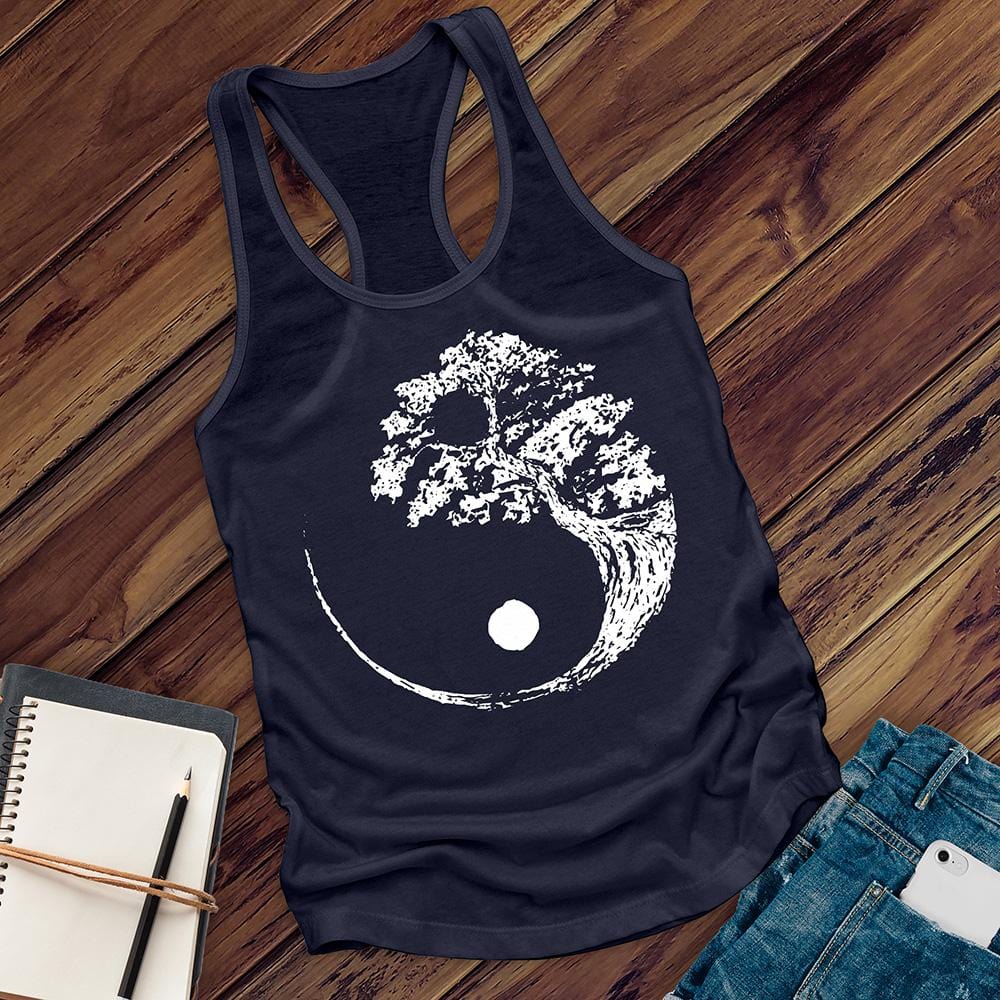 yin yang bonsai tree Yin Yang Bonsai Tree Women's Tank Top – Flock and Feathers