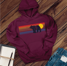 Load image into Gallery viewer, Bear Sunset Hoodie
