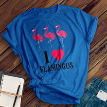 Load image into Gallery viewer, I Love Flamingos Tee
