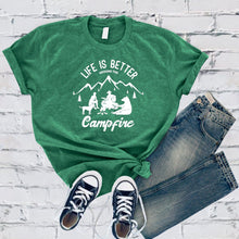 Load image into Gallery viewer, Life is Better Around The Campfire Tee

