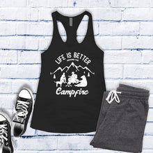 Load image into Gallery viewer, Life is Better Around The Campfire Women&#39;s Tank Top
